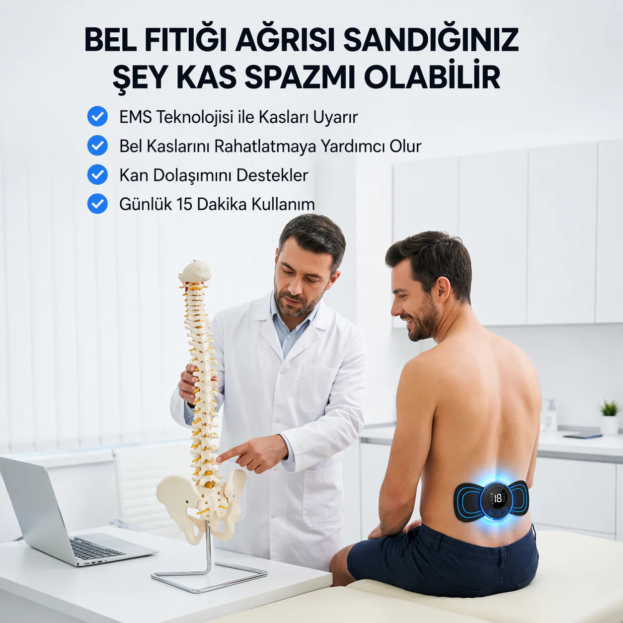 Fizolab® Ağrı Giderici EMS Masaj Aleti